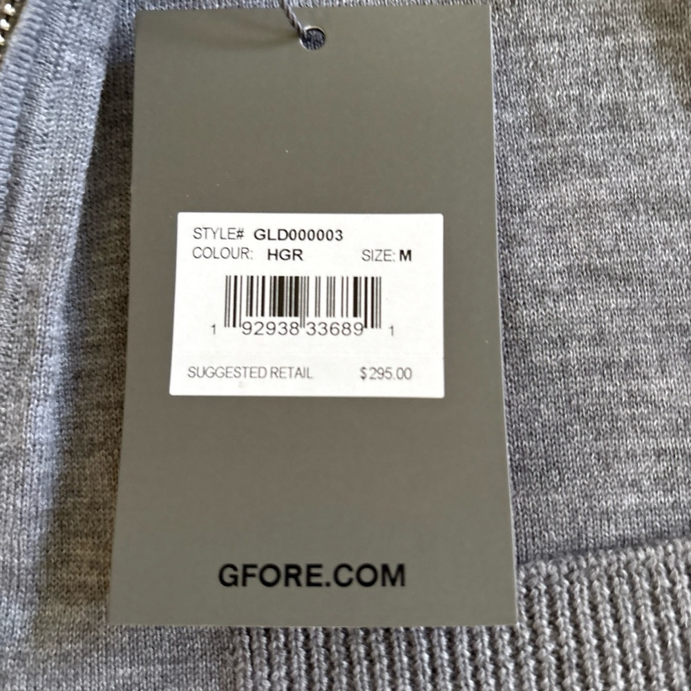 G/Fore G4 Golf Womens Sweater Dress  M Gray Wool NWT MSRP $295 - Picture 9 of 12